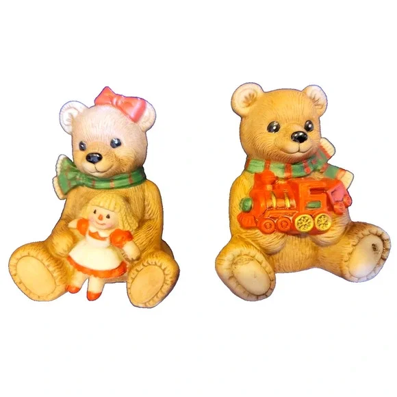 2 Homeco Christmas Teddy Bear Figurines - Picture 4 of 7